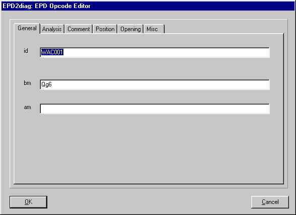 board setup EPD opcode editor